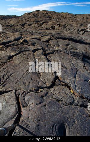 Lavastrom an der Puna Coast, Hawaii Volcanoes National Park, Hawaii Stockfoto