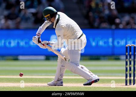 Melbourne, Australien, 29. Dezember 2023. Alex Carey von Australien während des 4. Tages des Boxing Day Tests - Tag 4 Spiel zwischen Australien und Pakistan auf dem Melbourne Cricket Ground am 29. Dezember 2023 in Melbourne, Australien. Quelle: Dave Hewison/Speed Media/Alamy Live News Stockfoto