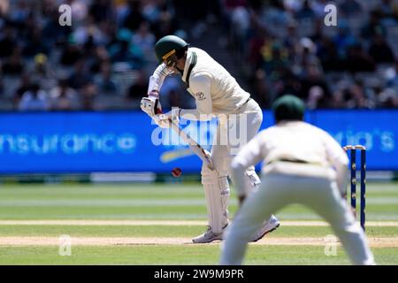 Melbourne, Australien, 29. Dezember 2023. Alex Carey von Australien während des 4. Tages des Boxing Day Tests - Tag 4 Spiel zwischen Australien und Pakistan auf dem Melbourne Cricket Ground am 29. Dezember 2023 in Melbourne, Australien. Quelle: Dave Hewison/Speed Media/Alamy Live News Stockfoto