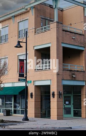 Kansas City, Missouri - 28. Dezember 2023: 18th und Vine Jazz District in KC Stockfoto