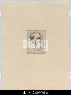 Porträt von Edgar Degas 1968 von Marcellin Desboutin Stockfoto