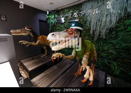 HENN NA HOTEL, JAPANISCHES HOTEL MIT ROBOTER-DINOSAURIERN Stockfoto