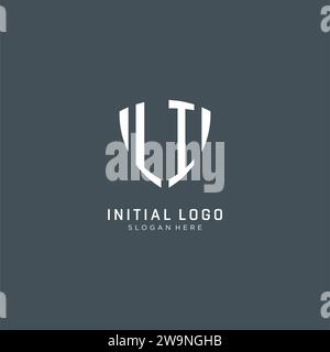 Initialen LI Logo Schild Form, kreatives Logo Design Konzept Vektorgrafik Stock Vektor