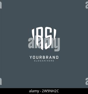 Initialen RS-Logo Schutzform, kreatives Logo Design Konzept Vektorgrafik Stock Vektor