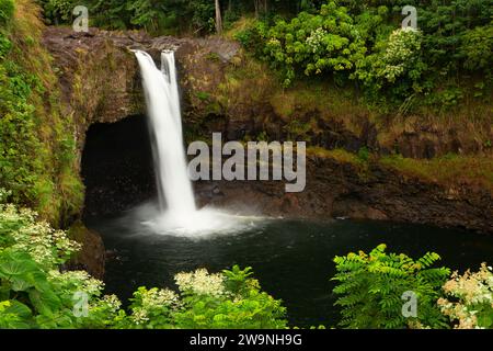 Rainbow Falls, Wailuku River State Park, Hilo, Hawaii Stockfoto