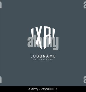 Initialen XR-Logo Schutzform, kreatives Logo Design Konzept Vektorgrafik Stock Vektor