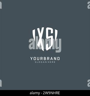 Initialen XS Logo Schild Form, kreatives Logo Design Konzept Vektorgrafik Stock Vektor