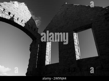 Foto: © Jamie Callister. New Slains Castle, Aberdeenshire Coastline, Aberdeenshire, Nordost-Schottland, 15. November, 2023 Stockfoto