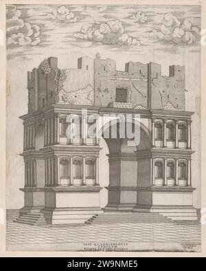 Tempel des Janus, aus 'Speculum Romanae Magnificentiae' 1941 von Tommaso Barlacchi Stockfoto