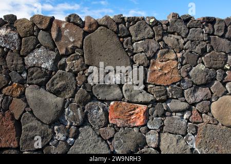 Die Chinesische Mauer, Puuhonua o Honaunau National Historical Park, Hawaii Stockfoto