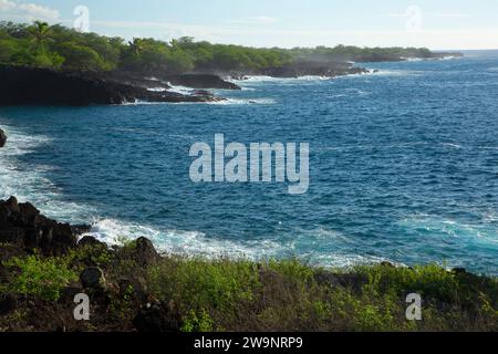 Kiilae Bay, Puuhonua o Honaunau National Historical Park, Ala Kahakai National Historic Trail, Hawaii Stockfoto