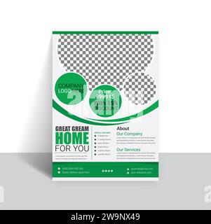Poster oder Broschüren-Cover-Design-Layout-Hintergrund, Agentur- und Unternehmen-Business-Flyer-Vorlage Design Stock Vektor