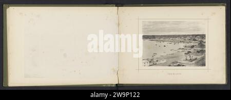 Blick auf die Bucht von Luanda, José Augusto da Cunha Moraes, ca. 1876 - in oder vor 1886 photomechanischer Druck Luanda Papier Kollotypgulf, Bucht. Stadtblick im Allgemeinen; 'Veduta' Luanda Stockfoto