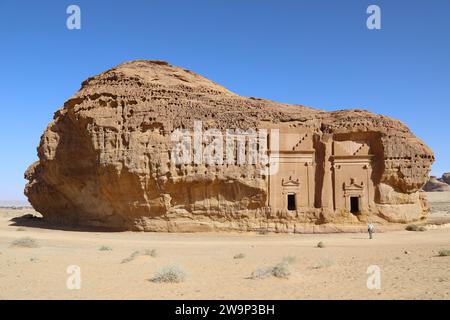 Nabatäer-Gräber in Hegra in der Arabischen Wüste Stockfoto