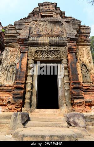 Preah Ko, 9. Jahrhundert. Hariharalaya (Roluos), Siem Reap, Kambodscha. Stockfoto