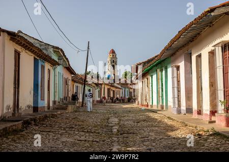 Kuba, Trinidad, Old Town Street Stockfoto