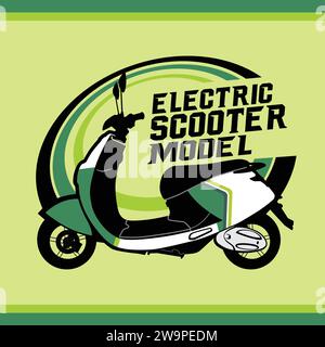 Elektroroller Modell Vektor Stock Vektor