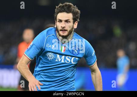 Neapel, Italien. Dezember 2023. Khvicha Kvaratskhelia von SSC Napoli während der Serie A zwischen SSC Napoli und AC Monza im Diego Armando Maradona Stadium Credit: Independent Photo Agency/Alamy Live News Stockfoto