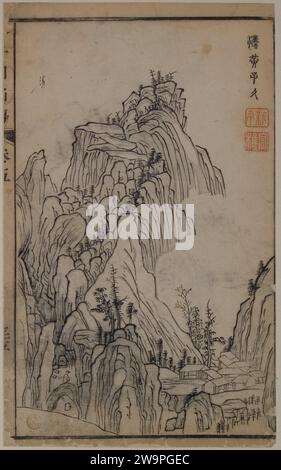 A Page from the Jie Zi Yuan 1924 von Huang Zujiu Stockfoto