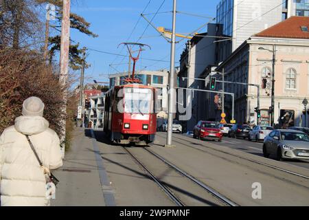 Öffentliche Verkehrsmittel in Belgrad Stockfoto