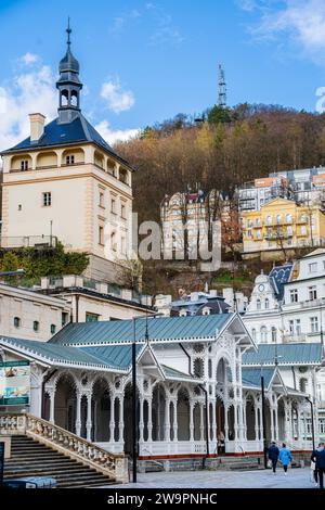 Karlovy Vary, Tschechische Republik Stockfoto