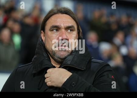 West Bromwich, Großbritannien. Dezember 2023. Daniel Farke Manager von Leeds United während des Sky Bet Championship Matches West Bromwich Albion vs Leeds United in den Hawthorns, West Bromwich, Vereinigtes Königreich, 29. Dezember 2023 (Foto: Gareth Evans/News Images) in West Bromwich, Vereinigtes Königreich am 29. Dezember 2023. (Foto: Gareth Evans/News Images/SIPA USA) Credit: SIPA USA/Alamy Live News Stockfoto