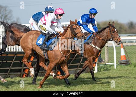 River Bray, Sieger des 2. Rennens in Wincanton, geritten von Alan Johns und trainiert von Victor Dartnall Stockfoto