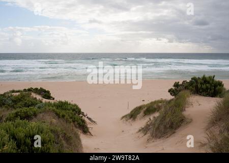 Blick vom Aussichtspunkt Aire River Beach im Great Otway National Park, Victoria, Australien Stockfoto