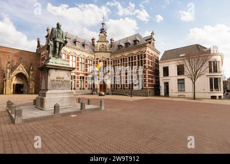 Universität Utrecht am Domplatz in Utrecht in den Niederlanden. Stockfoto