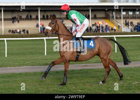 Smith’s Bay, geritten von Nick Scholfield trainiert von Polly Gundry, lief in der Klasse 4 Handicap Hürde in Wincanton, 21. März 2022 Stockfoto