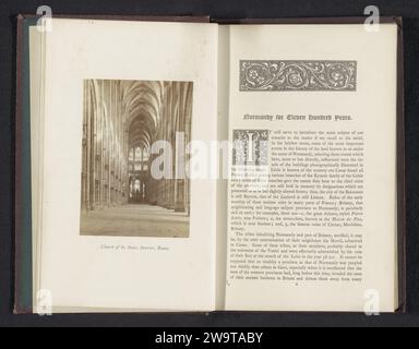 Kirche St. Ouen, Interior, Rouen, Joseph Cundall, ca. 1855 - in oder vor 1865 Fotografie Abbey Church of Saint-Ouen fotografischer Support Albumendruck Innenraum der Kirche. Teile des Kircheninnenraums: Abteikirche Saint-Ouen Stockfoto