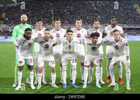 Team (Torino) beim italienischen Spiel der Serie A zwischen Fiorentina 1-0 Turin im Artemio Franchi Stadium am 29. Dezember 2023 in Florenz, Italien. Quelle: Maurizio Borsari/AFLO/Alamy Live News Stockfoto