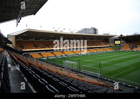 Wolverhampton, Großbritannien. Dezember 2023 30. Allgemeiner Blick auf das Stadion vor dem Premier League-Spiel in Molineux, Wolverhampton. Der Bildnachweis sollte lauten: Jessica Hornby/Sportimage Credit: Sportimage Ltd/Alamy Live News Stockfoto