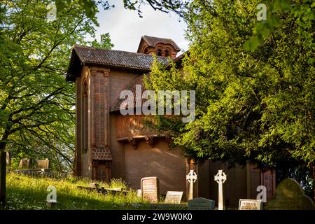Großbritannien, England, Surrey, Compton, 1898 Cemetery Chapel, entworfen von Mary Watts Stockfoto