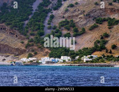 Agia Roumeli, Region Chania, Kreta, Griechenland Stockfoto