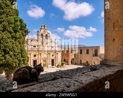 Kloster Arkadi, Region Rethymno, Kreta, Griechenland Stockfoto