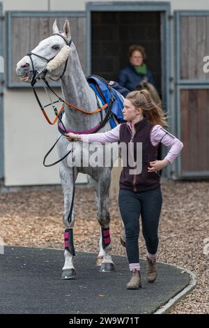 Family Pot, geritten von Ben Jones und trainiert von Sheila Lewis, 3. Platz in Wincanton, 10. März 2022 Stockfoto