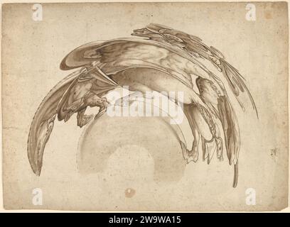 Soldat zu Pferd in Catoptric Anamorphosis (nach Hendrick Goltzius) 2013 von Jean Francois Niceron Stockfoto