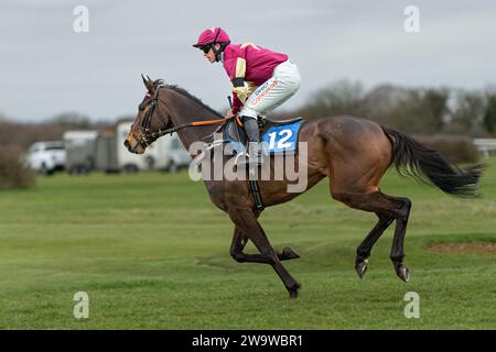 Wrong Shape Ball, geritten von James Bowen und trainiert von Nicky Martin, Rennen über Hürden in Wincanton am 10. März 2022 Stockfoto