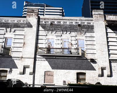 Nashville Street Scene Arcade Alley Wandgemälde Stockfoto