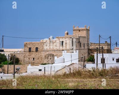 Agios Eleftherios Kloster, Ano Sagkri, Naxos Insel, Kykladen, Griechenland Stockfoto