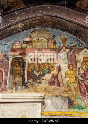 Kloster von Saint-Johannes dem Theologen, Innenausstattung, Patmos Chora, Patmos Insel, Dodekanese, Griechenland Stockfoto