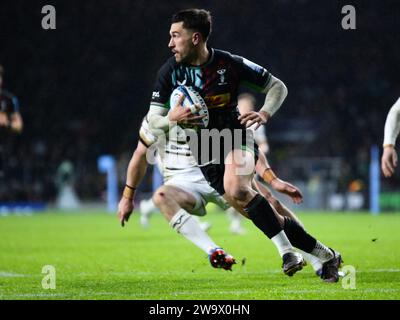 London, Großbritannien. Dezember 2023 30. London, England, Dezember 30 2023: Nick David (14 Harlequins) im Gallagher Premiership Rugby (Big Game 15) zwischen Harlequins und Gloucester im Twickenham Stadium in London. (Jay Patel/SPP) Credit: SPP Sport Press Photo. /Alamy Live News Stockfoto