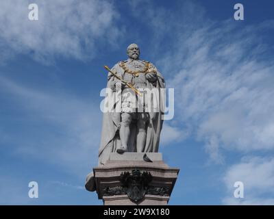 König Eduard VII. Statue von den Bildhauern Alfred Drury und James Philip um 1914 in Aberdeen, Großbritannien Stockfoto