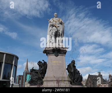 König Eduard VII. Statue von den Bildhauern Alfred Drury und James Philip um 1914 in Aberdeen, Großbritannien Stockfoto