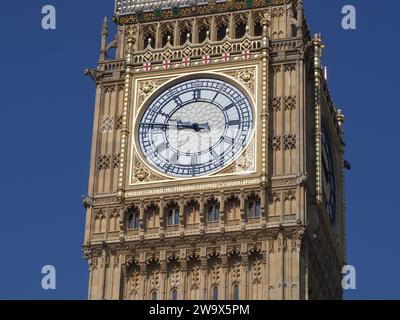 Big Ben im Houses of Parliament alias Westminster Palace in London, Großbritannien Stockfoto