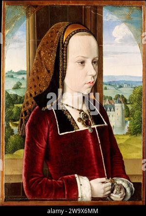 Margarete von Österreich. Jean Hey (genannt Meister der Moulins). CA. 1490 Stockfoto