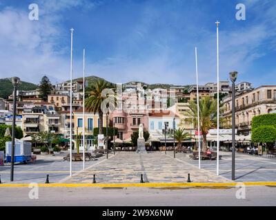 Hauptplatz Von Pythagora, Stadt Samos, Insel Samos, Nordägäis, Griechenland Stockfoto