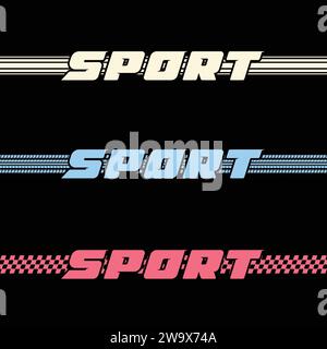 Sportliche, farbenfrohe Muster Stock Vektor
