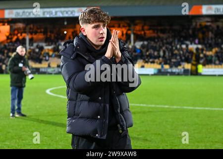 Burslem, Großbritannien, 29. Dezember 2023. Port Vale 3-0 Blackpool, EFL League One. Quelle: TeeGeePix/Alamy Live News Stockfoto